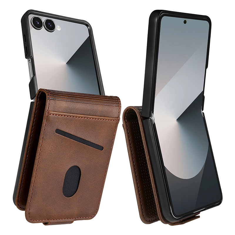 Card Holder Slim Case - Custodia per telefono in pelle con