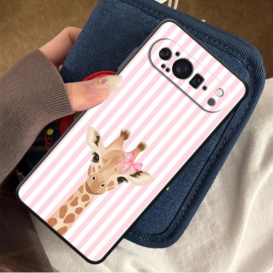 Phone Cases Pixel 10 - Cover per Telefono con Giraffa Cartoon