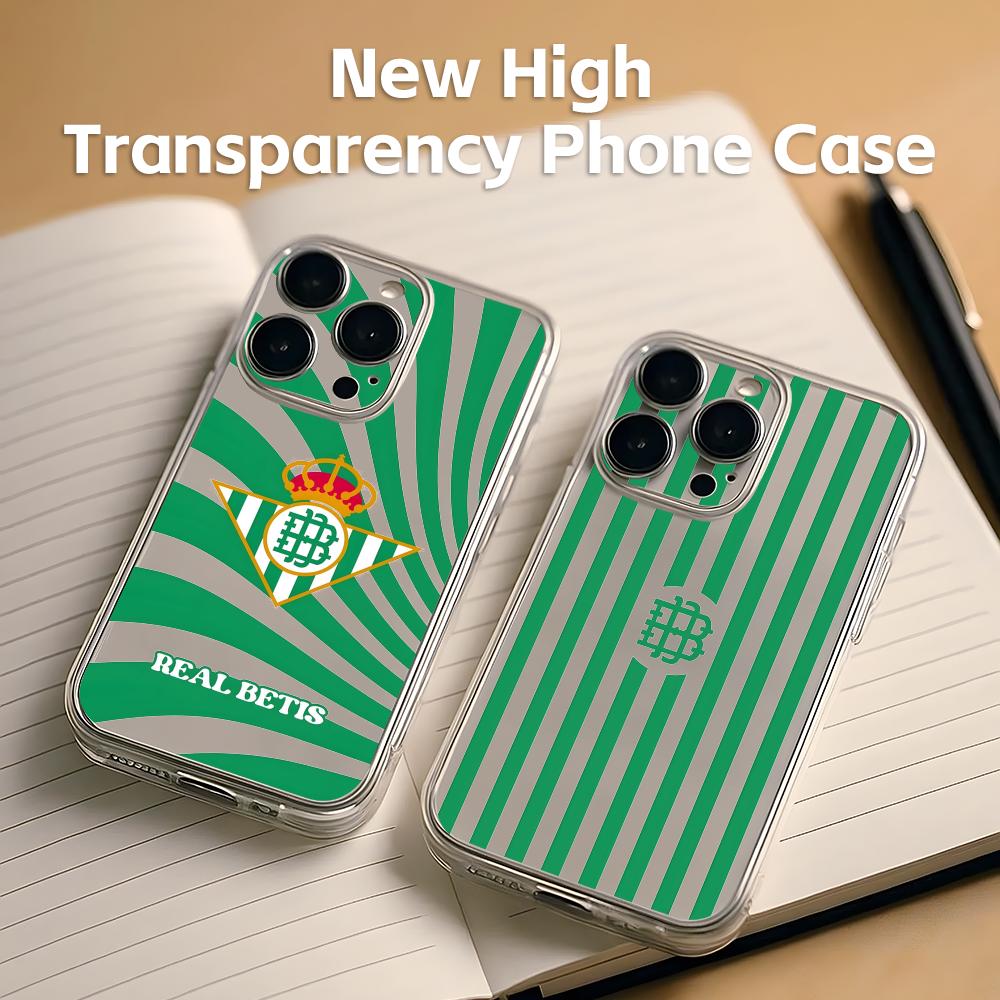 Phone Cases Transparent - Custodia Trasparente R-Real Luxury B-Betis-s per