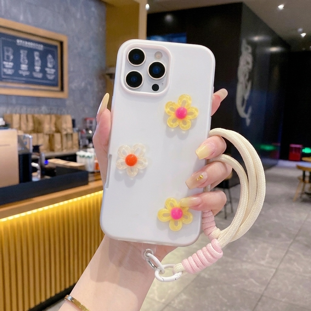 Phone Cases Diy - Custodia per telefono bianca con laccetto