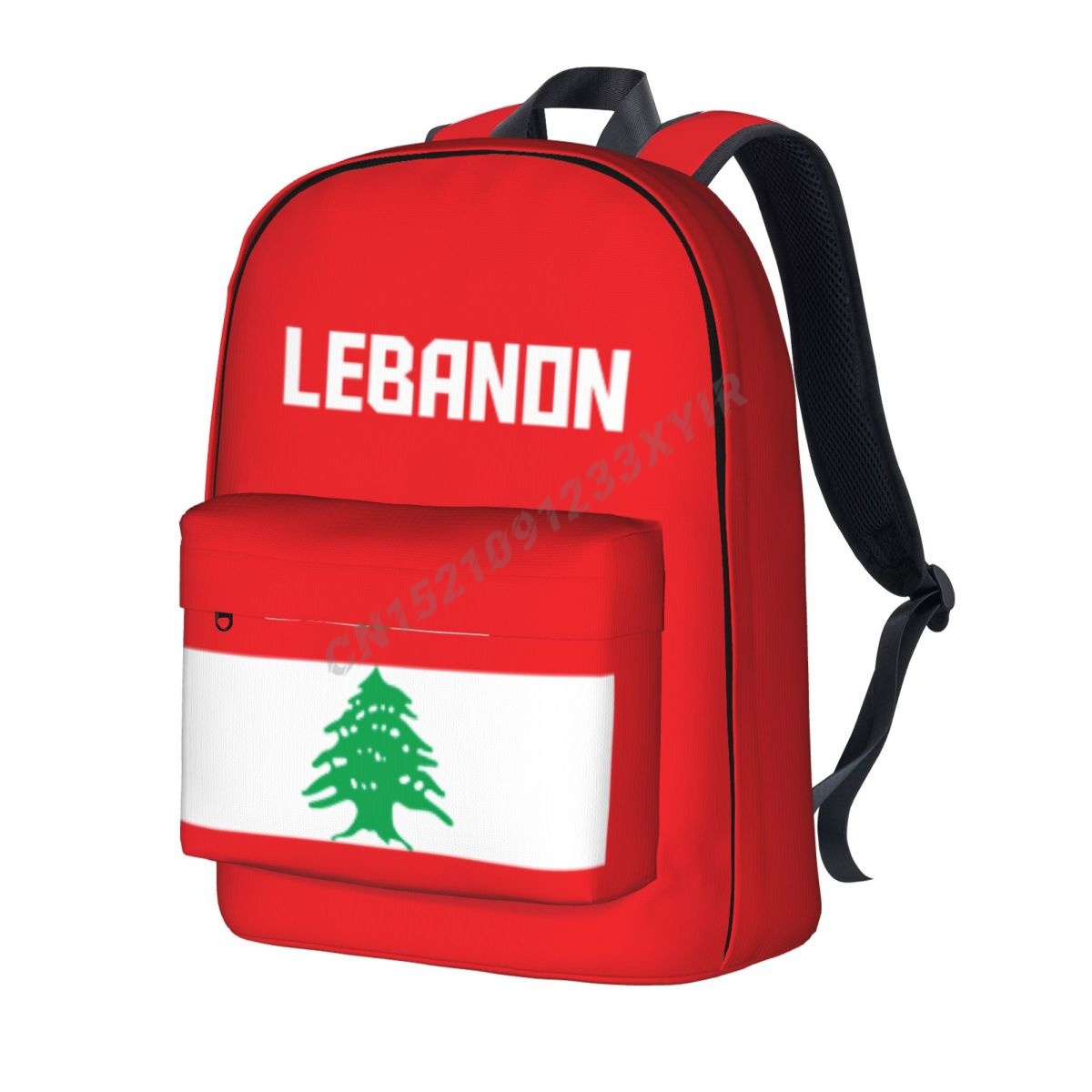 Phone Cases Lebanon - Zaino unisex Bandiera del Libano1 Stitch