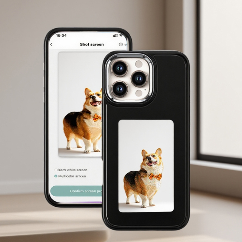 Phone Cases Diy - Custodia per telefono con schermo E-Ink