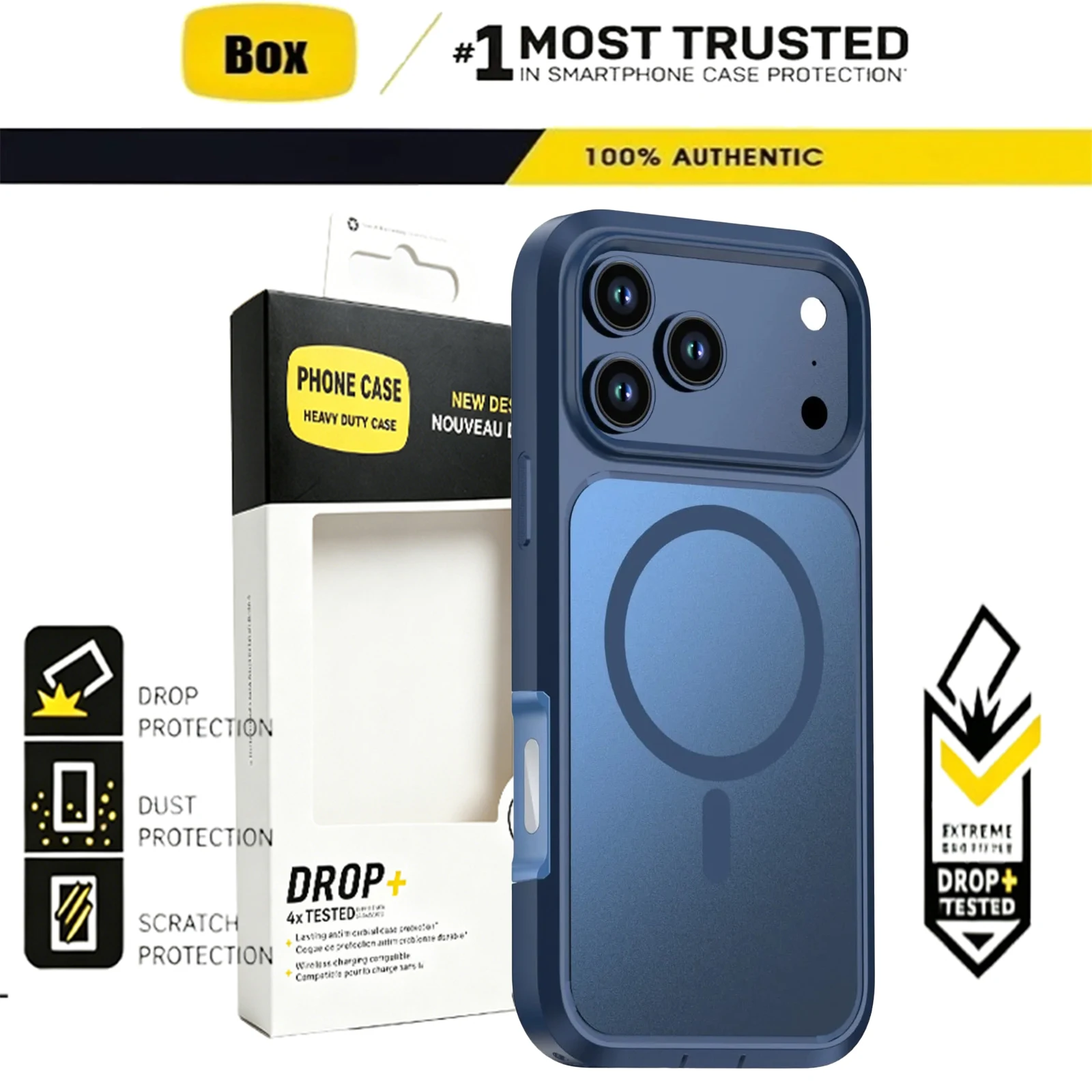 Rugged Armor Case - Custodia Ott-Box con Caricatore Magnetico di
