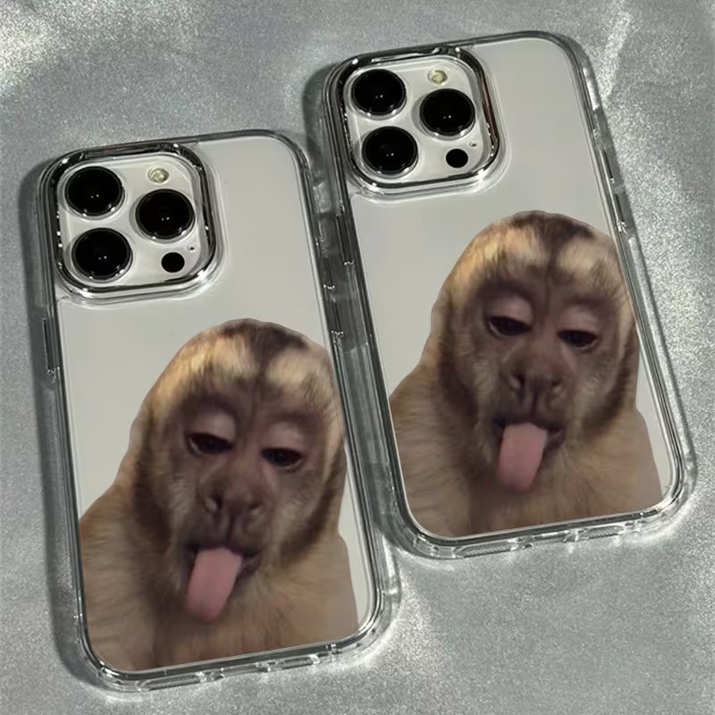 Phone Cases Transparent - Custodia per telefono con scimmietta che