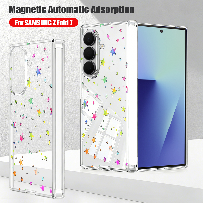 Phone Cases Z Fold 5 - Custodia Magnetica a Chiusura Automatica per