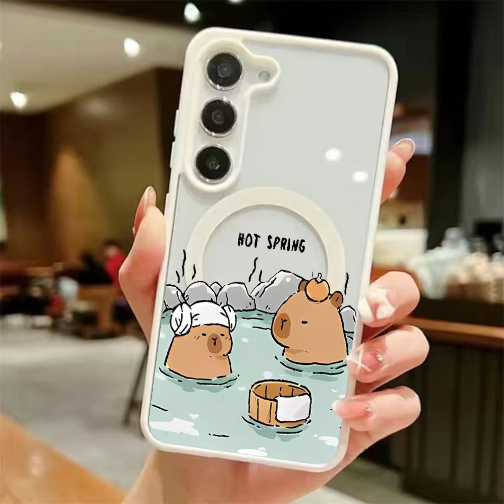 Phone Cases Transparent - Cover Magnetica Trasparente Colorata per Samsung