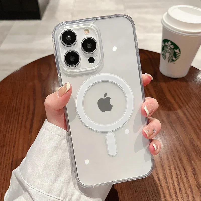 Phone Cases Transparent - Custodia per telefono con ricarica wireless