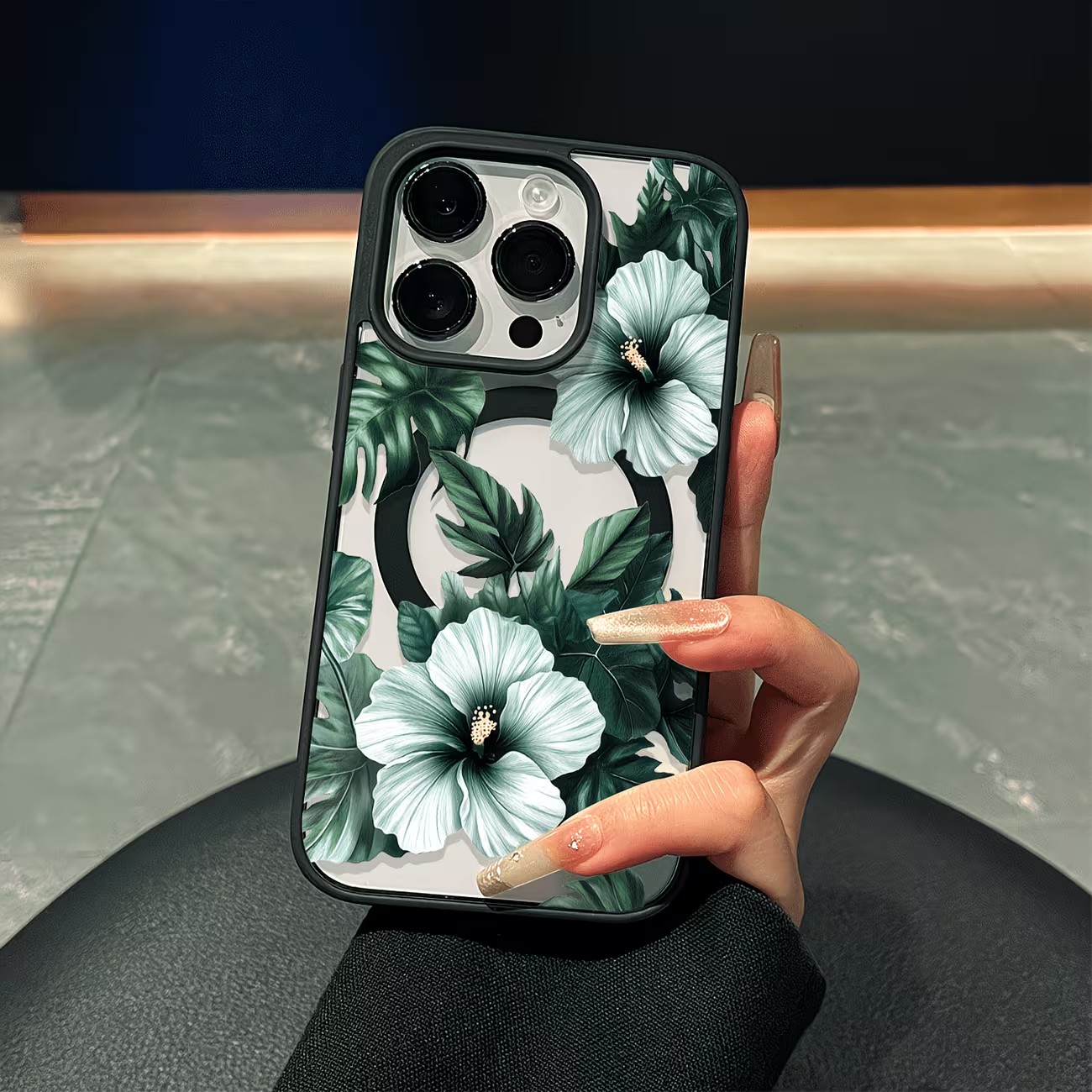 Phone Cases Transparent - Custodia per telefono con stampa floreale