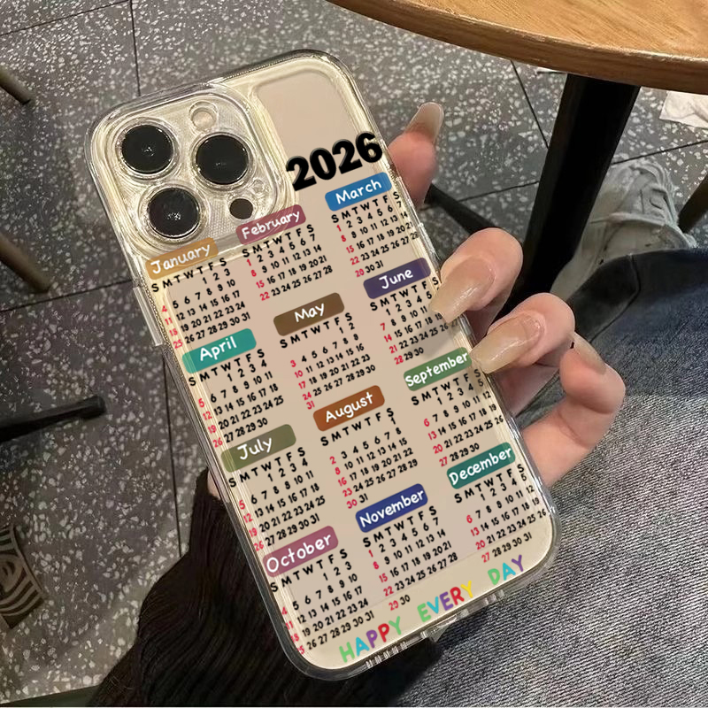 2026 Calendario Luce Solare Pi - Phone Cases Transparent recensione e prezzo