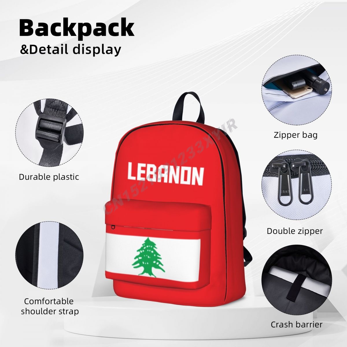 Zaino unisex Bandiera del Liba - Phone Cases Lebanon recensione e prezzo